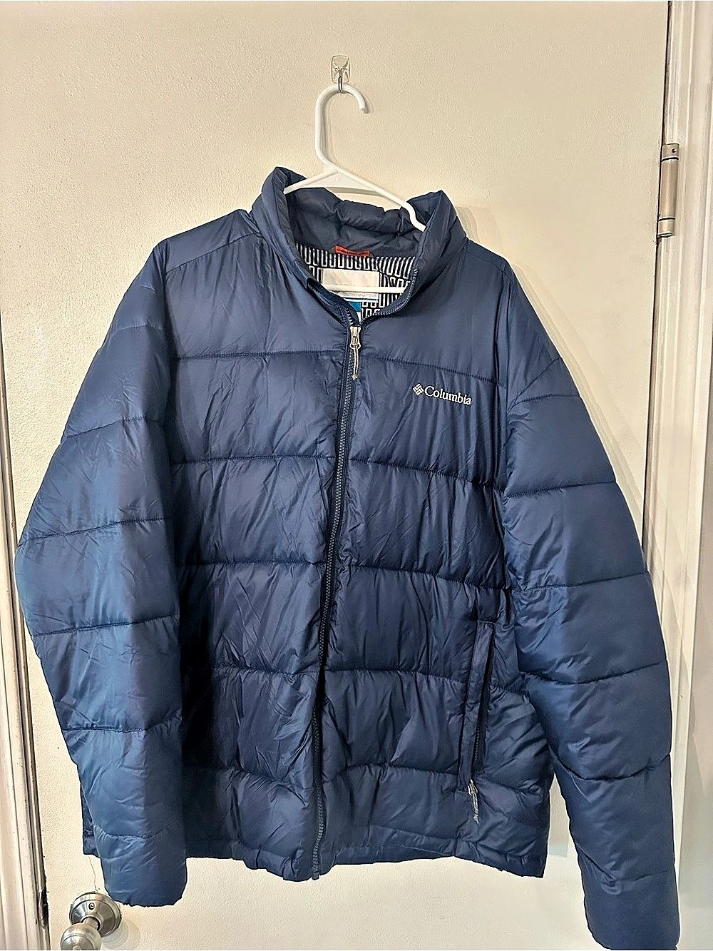 Columbia Omni-Heat Insulated Puffer Jacket Men's Blue XL